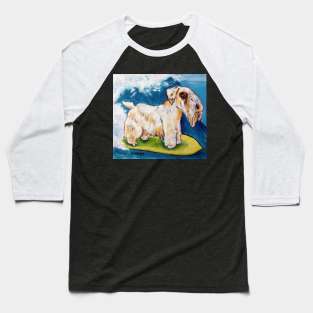 Sealyham Surfing Baseball T-Shirt